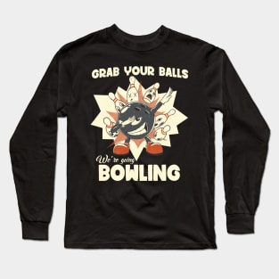 Funny Bowling League Art Long Sleeve T-Shirt